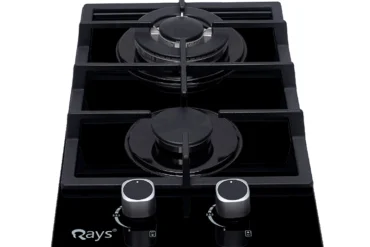 Rays 2 Burners Glass Top Gas Kitchen Hob 3112-G1