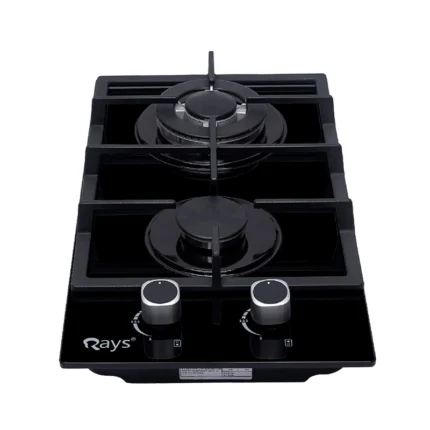 Rays 2 Burners Glass Top Gas Kitchen Hob 3112-G1