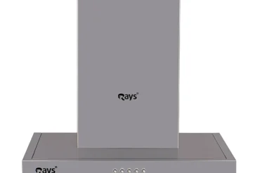 Rays 60cm Wall Mounted Kitchen Hood 6160-P1 Silver