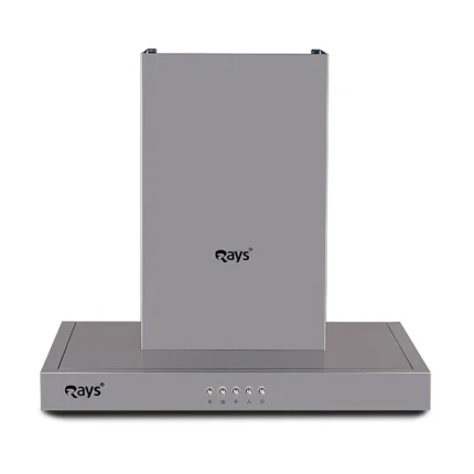 Rays 60cm Wall Mounted Kitchen Hood 6160-P1 Silver