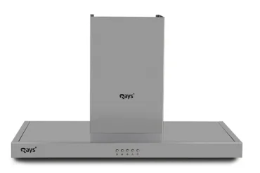Rays 90cm Wall Mounted Kitchen Hood 6190-P1 Silver