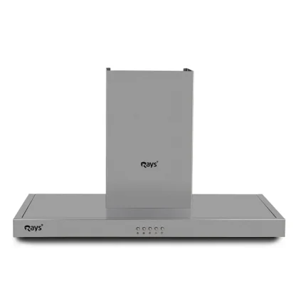Rays 90cm Wall Mounted Kitchen Hood 6190-P1 Silver