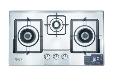 Rays 3 Burners Stainless Steel Gas Kitchen Hob 7805-SS