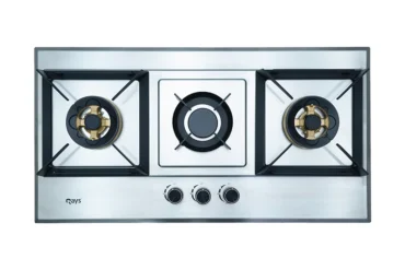 Rays 3 Burners Stainless Steel Gas Kitchen Hob 8604-SS