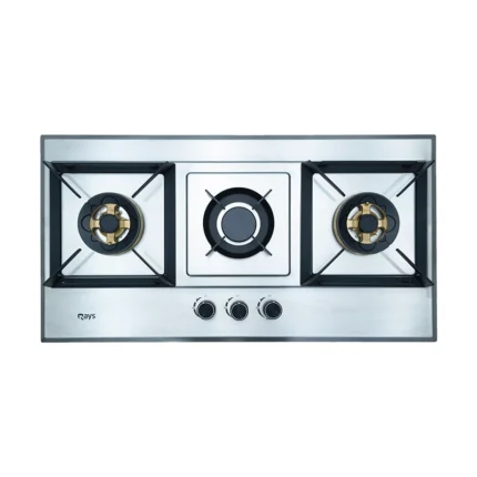 Rays 3 Burners Stainless Steel Gas Kitchen Hob 8604-SS