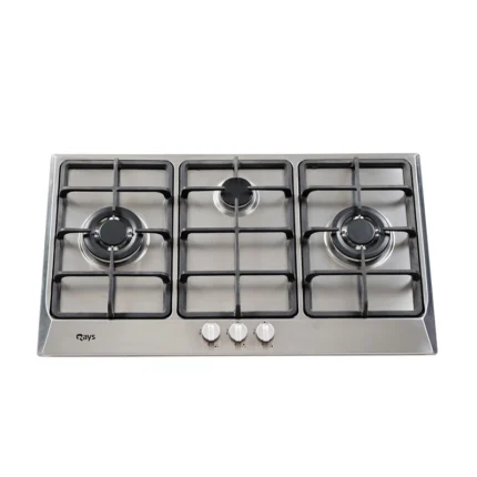 Rays 3 Burners Stainless Steel Gas Kitchen Hob PFM 930S-TTX-E