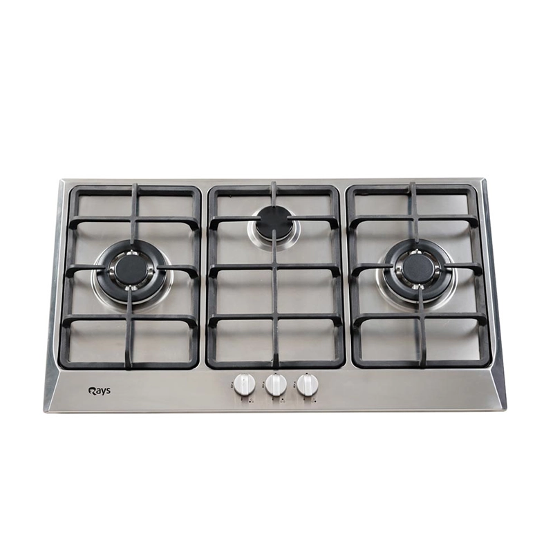 Rays 3 Burners Stainless Steel Gas Kitchen Hob PFM 930S-TTX-E