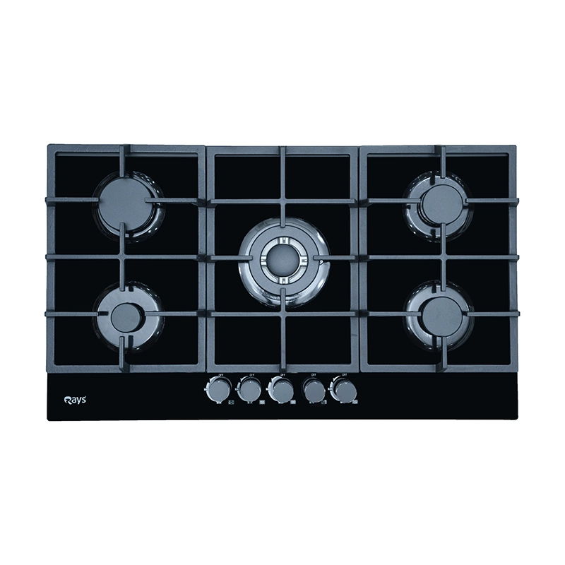 Rays 2 Burners Ceramic Glass Top Gas Kitchen Hob RG-7502B