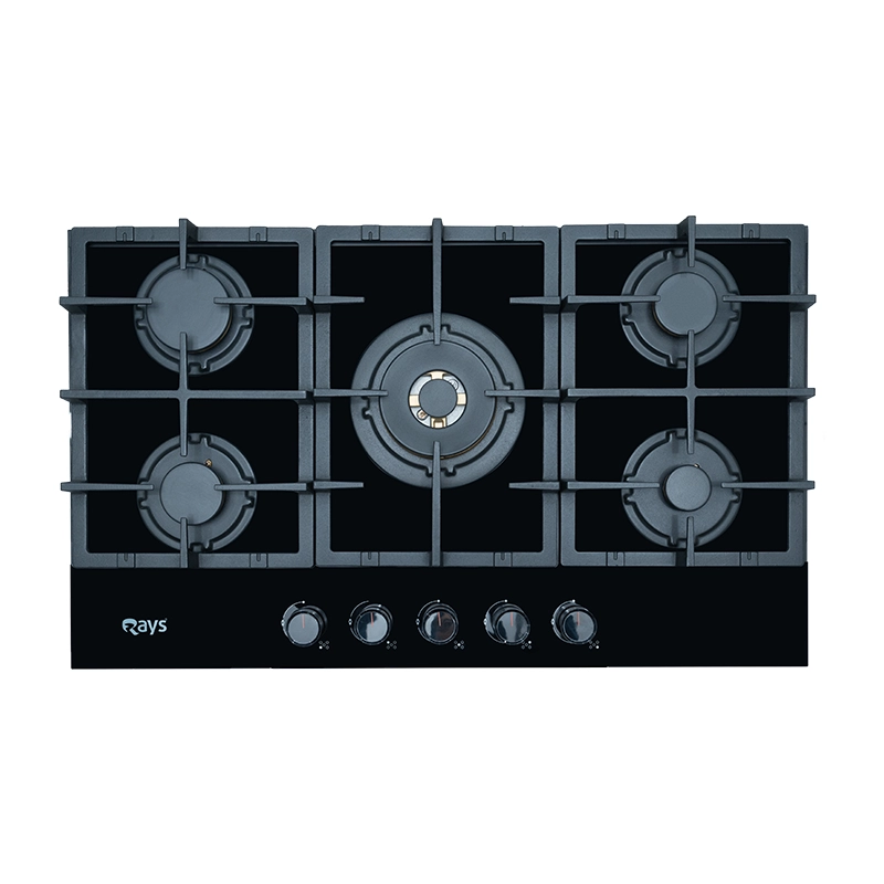Rays 5 Burners Glass Top Gas Kitchen Hob RGH 9050-GAТ